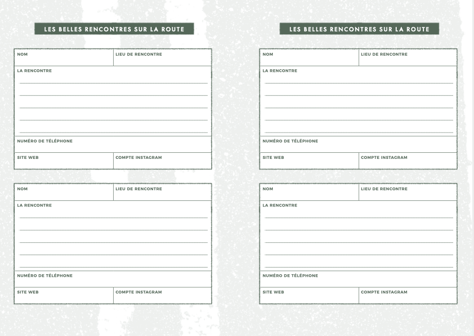 VanLife, Carnet de Voyage (Langue française)