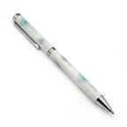 Stylo à bille motif plumes de paon