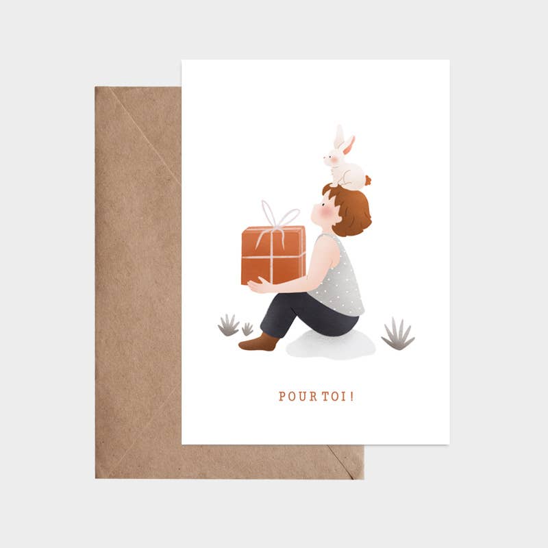 Carte Postale - anniversaire enfant - Un cadeau pour toi