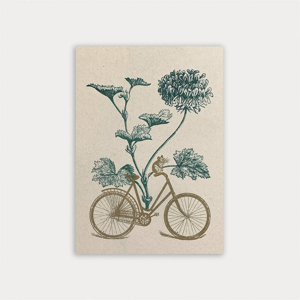 Carte postale nature – Vélo & plante