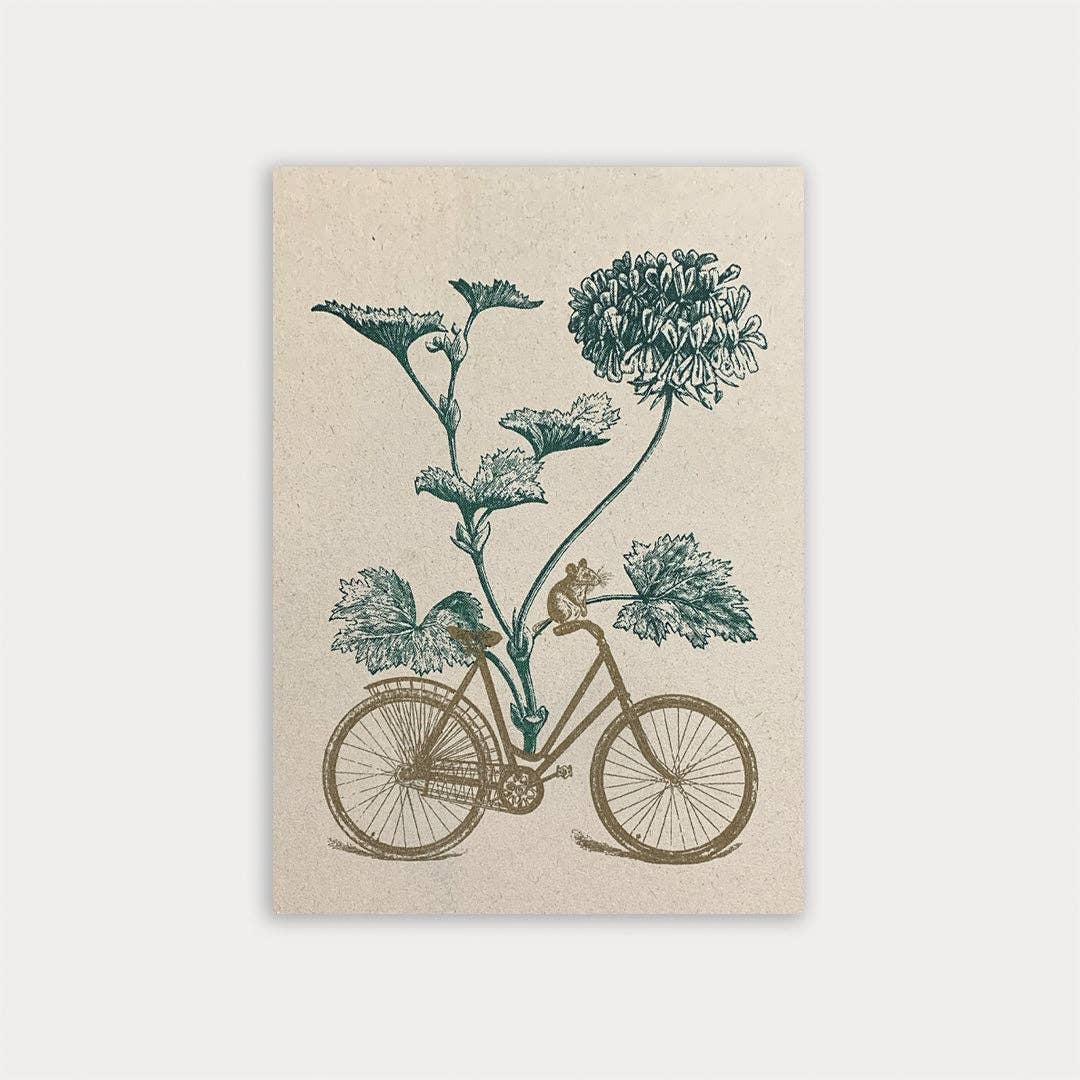 Carte postale nature – Vélo & plante