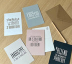 Carte postale A6 + enveloppe kraft : FAIS DE TOI UNE PRIORIT