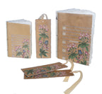 Carnet parchemin – Fleurs de pommier dorées