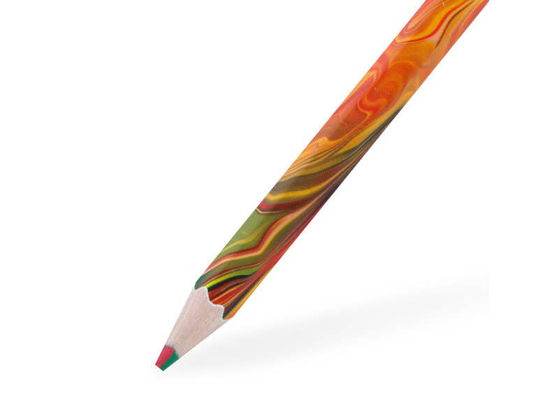 Crayon arc-en-ciel multicolore - jaune
