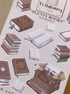 Feuille d'autocollants Livres
