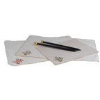 Papier parchemin artisanal – Fleur de lys dorée