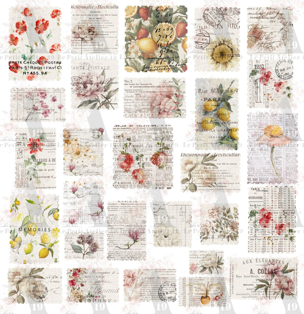 Kit artisanal · Timbres postaux vintage