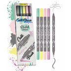 Set de 5 feutres Calli.Brush à double pointe colorés