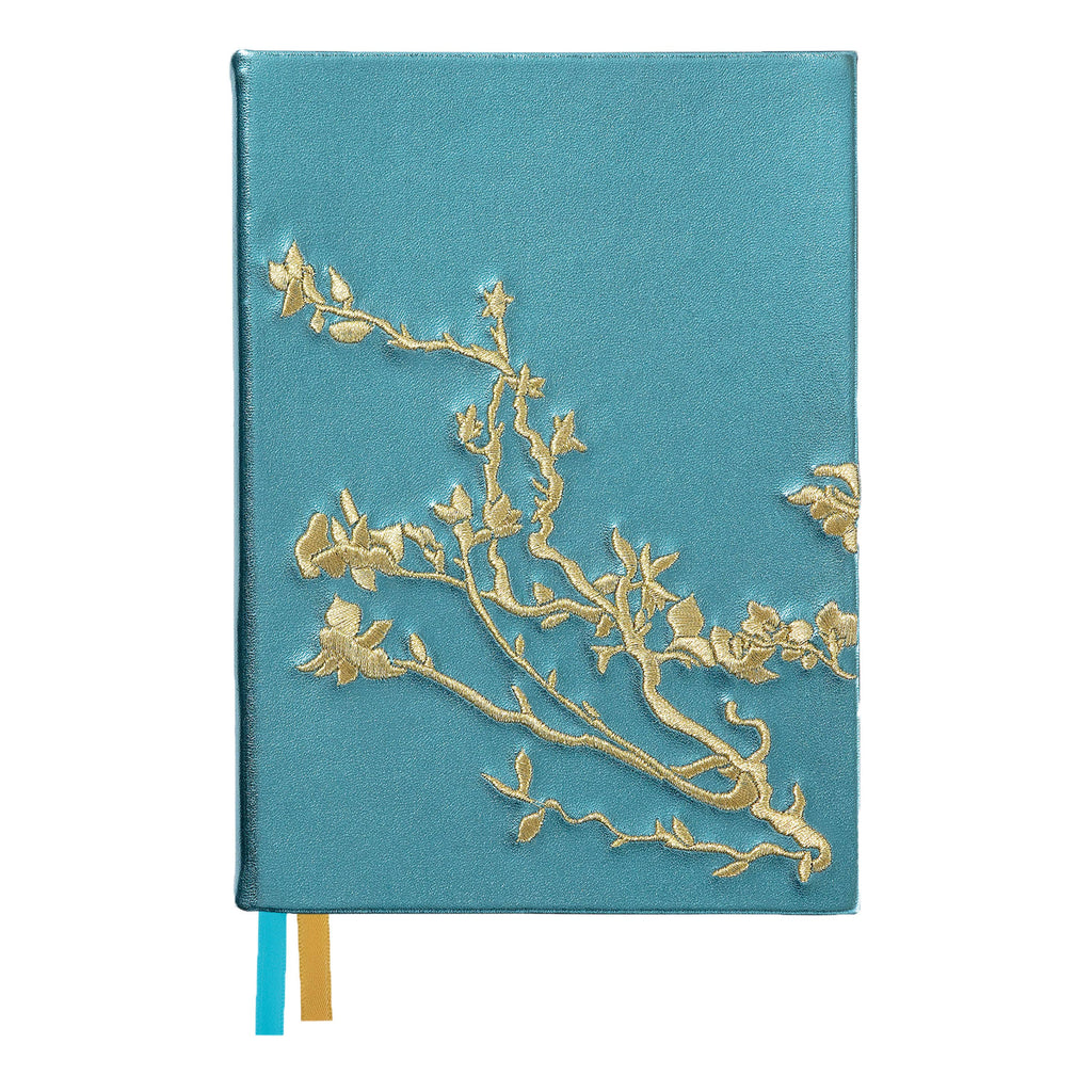 Carnet brodé - Fleur d'amande