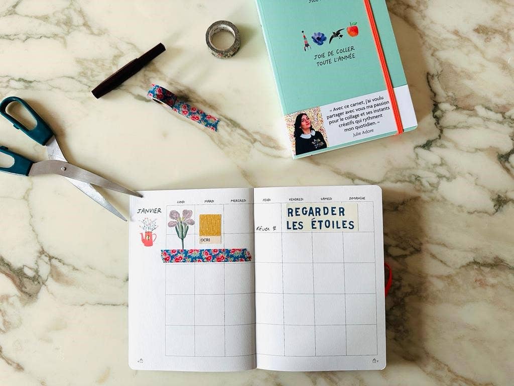 Carnet "joie de coller" Julie Adore x Le PFR