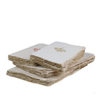 Carnet en papier parchemin motif Fleur de Lys