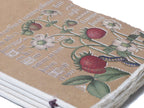 Carnet papier parchemin  :  enluminure dorée