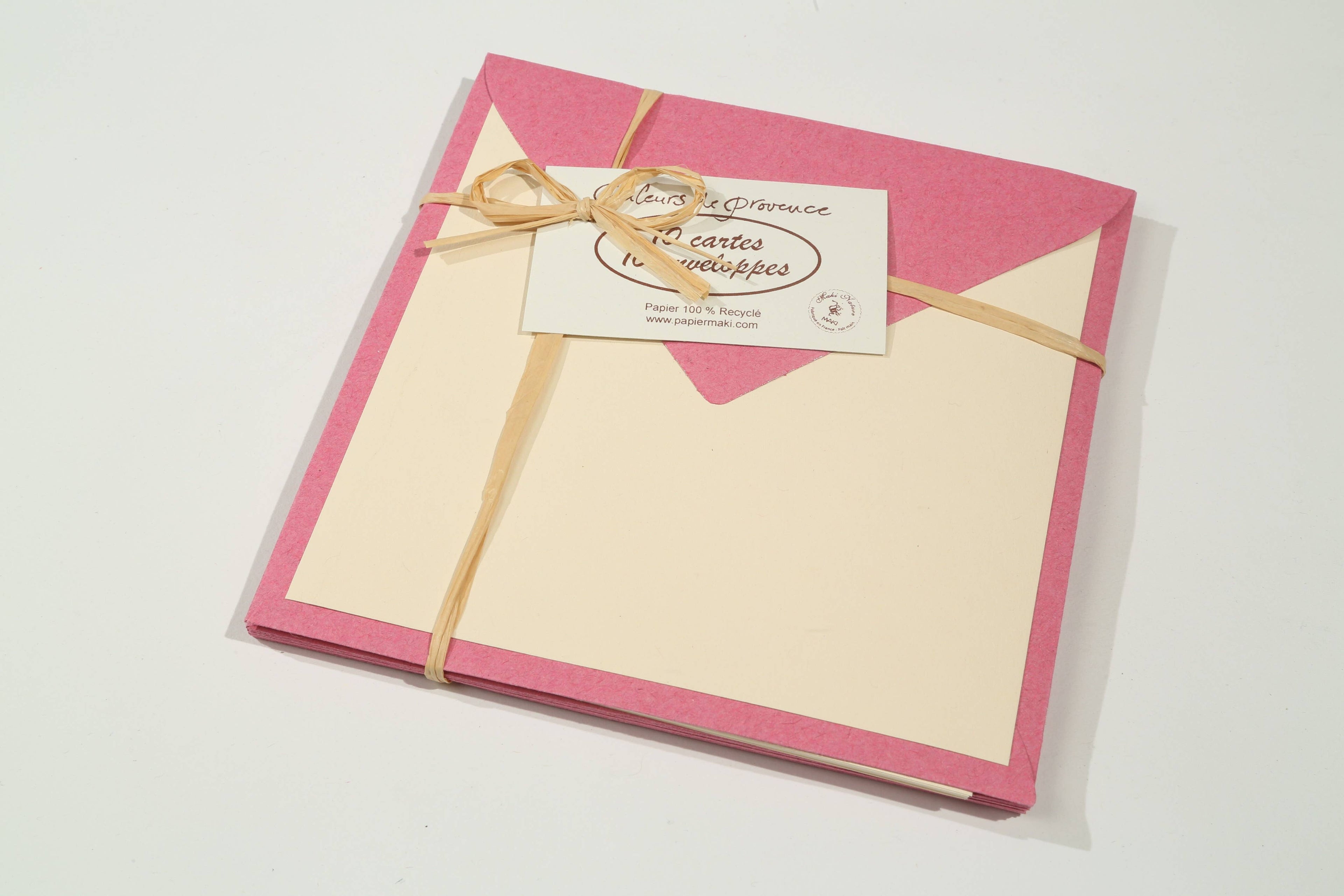 Ensemble 10 cartes et 10 enveloppes