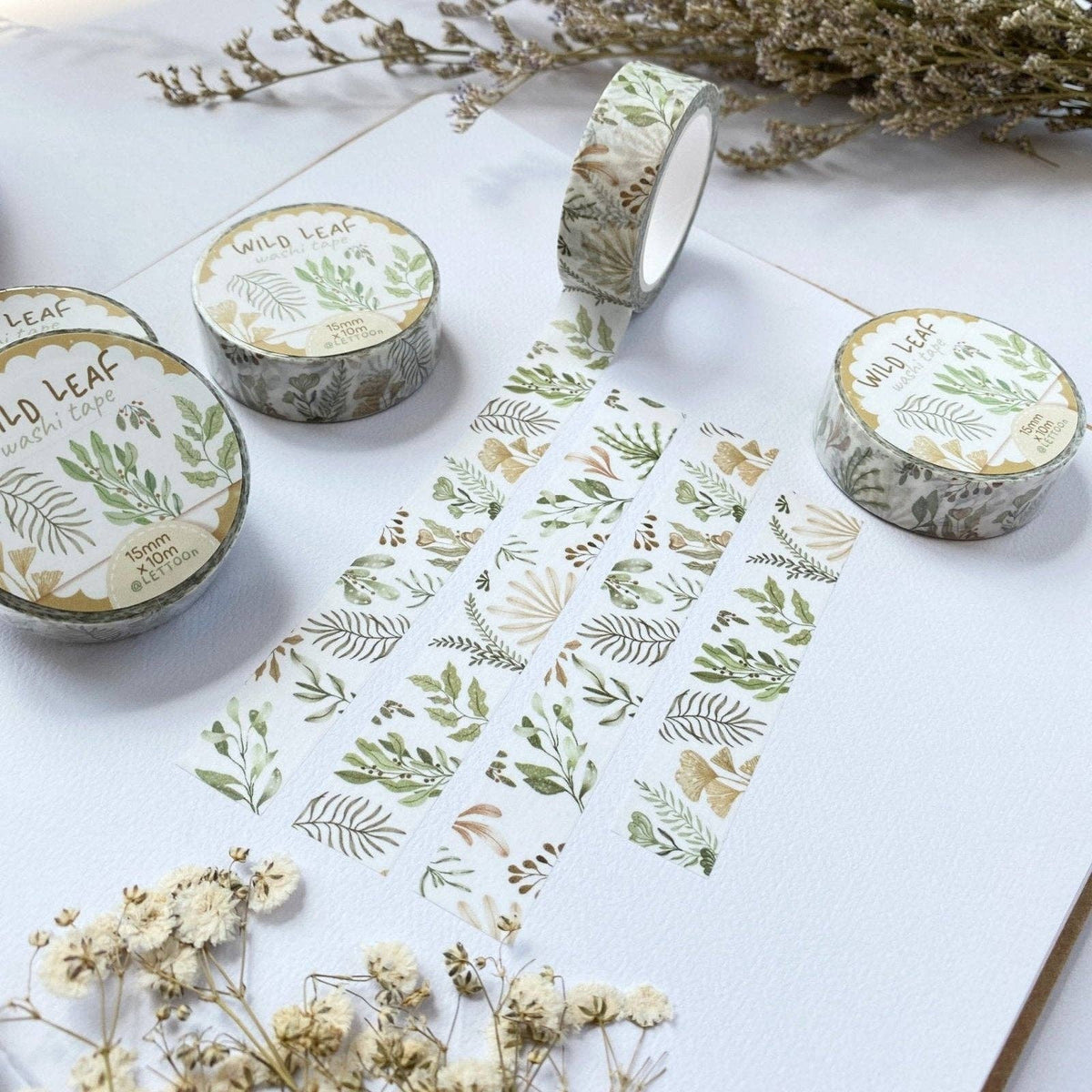 Washi Tape Feuilles Sauvages
