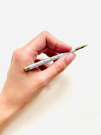 STYLO LIGNE DOUBLE ARGENT