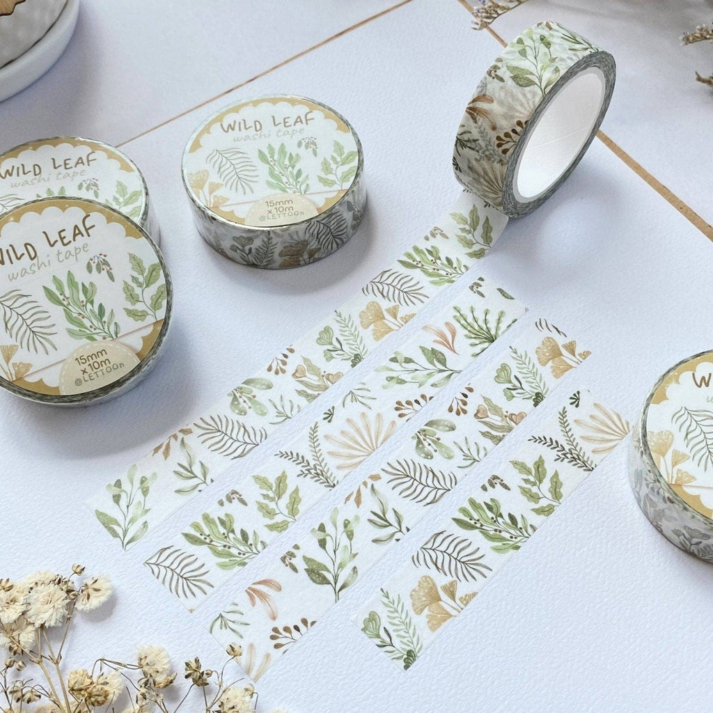 Washi Tape Feuilles Sauvages