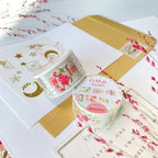 Ruban washi - Timbres floraux