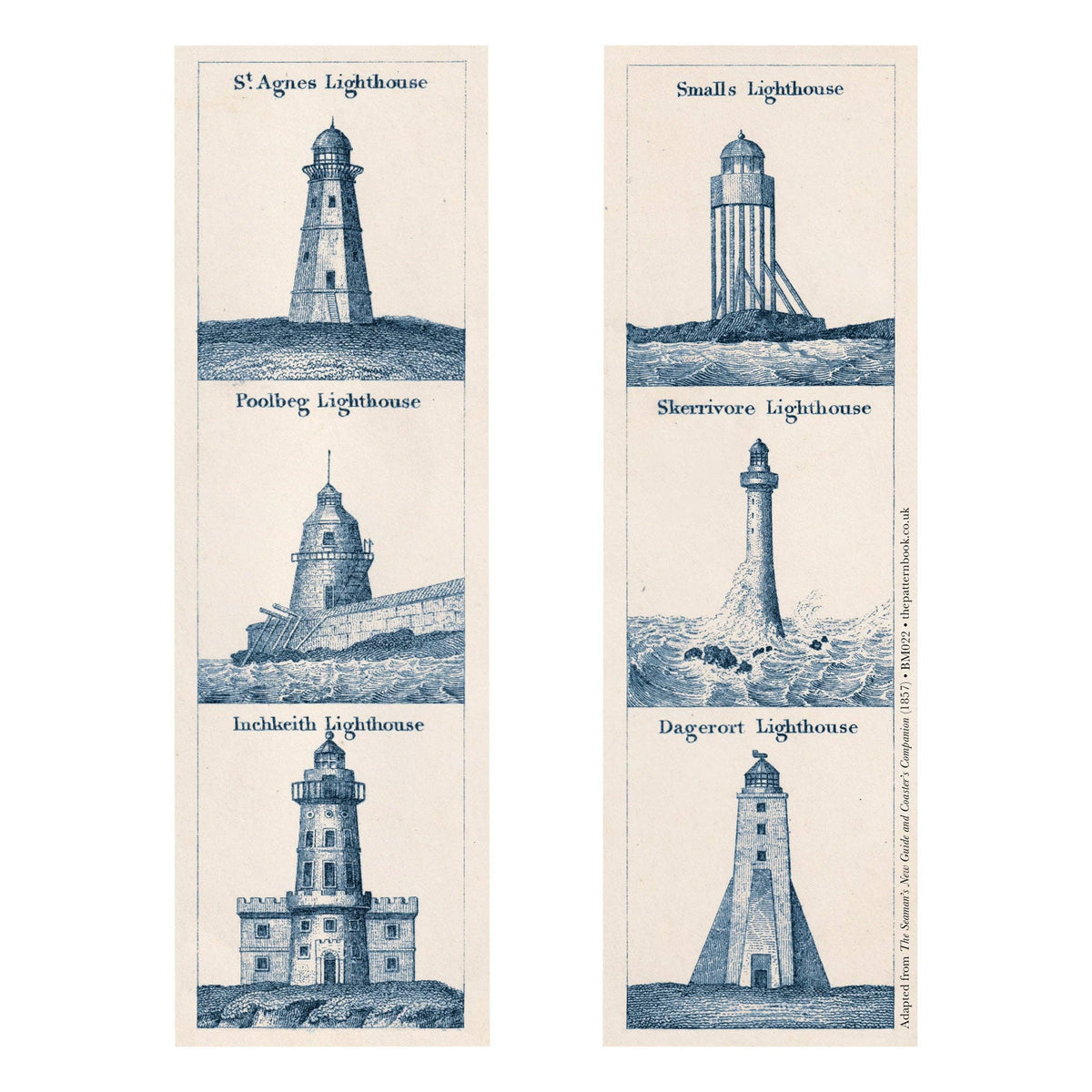 Ensemble de 3 marque-pages – Illustration vintage