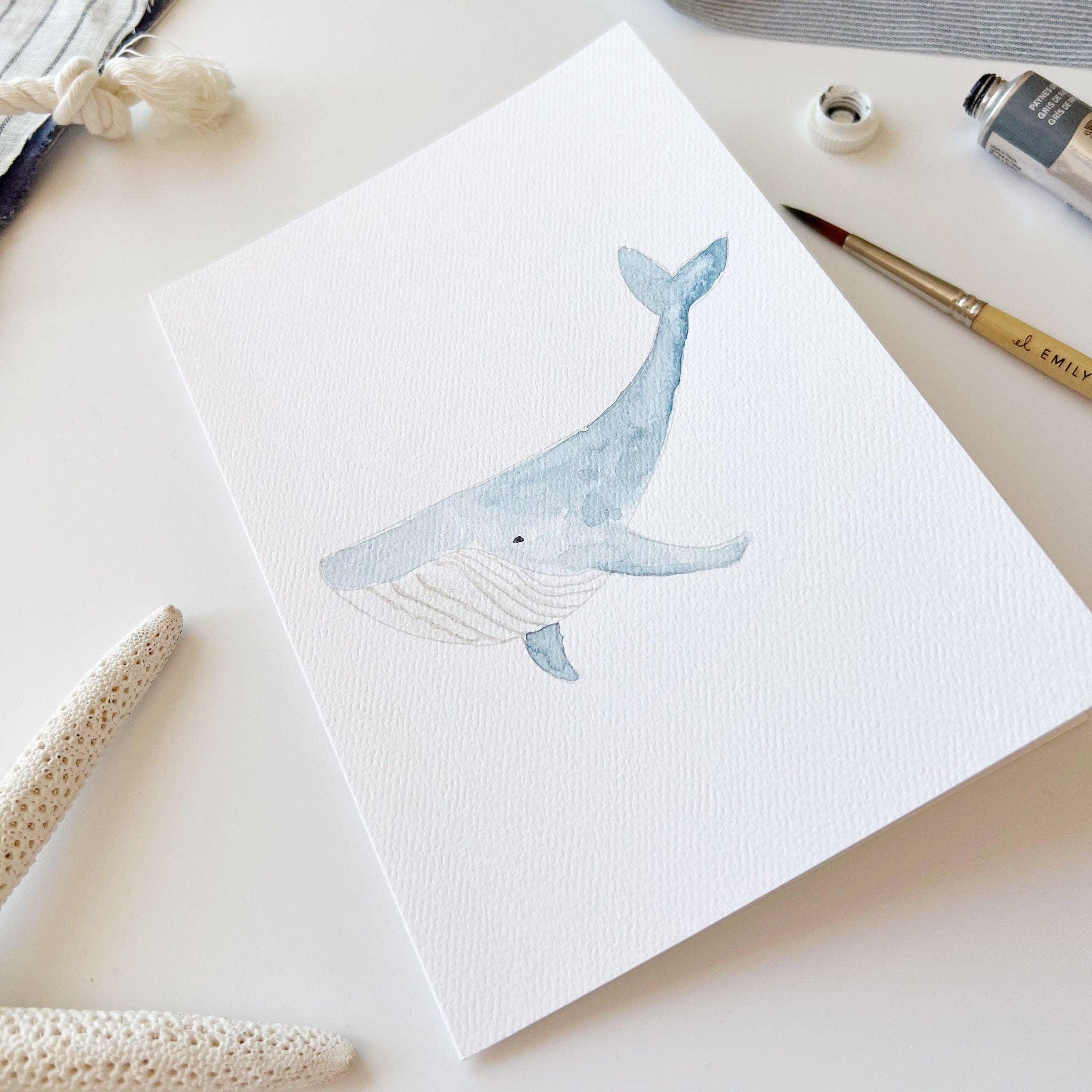 Cartes à peindre en bord de mer