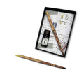 Kit pour calligraphie avec plume, encre et porte-plume en bois