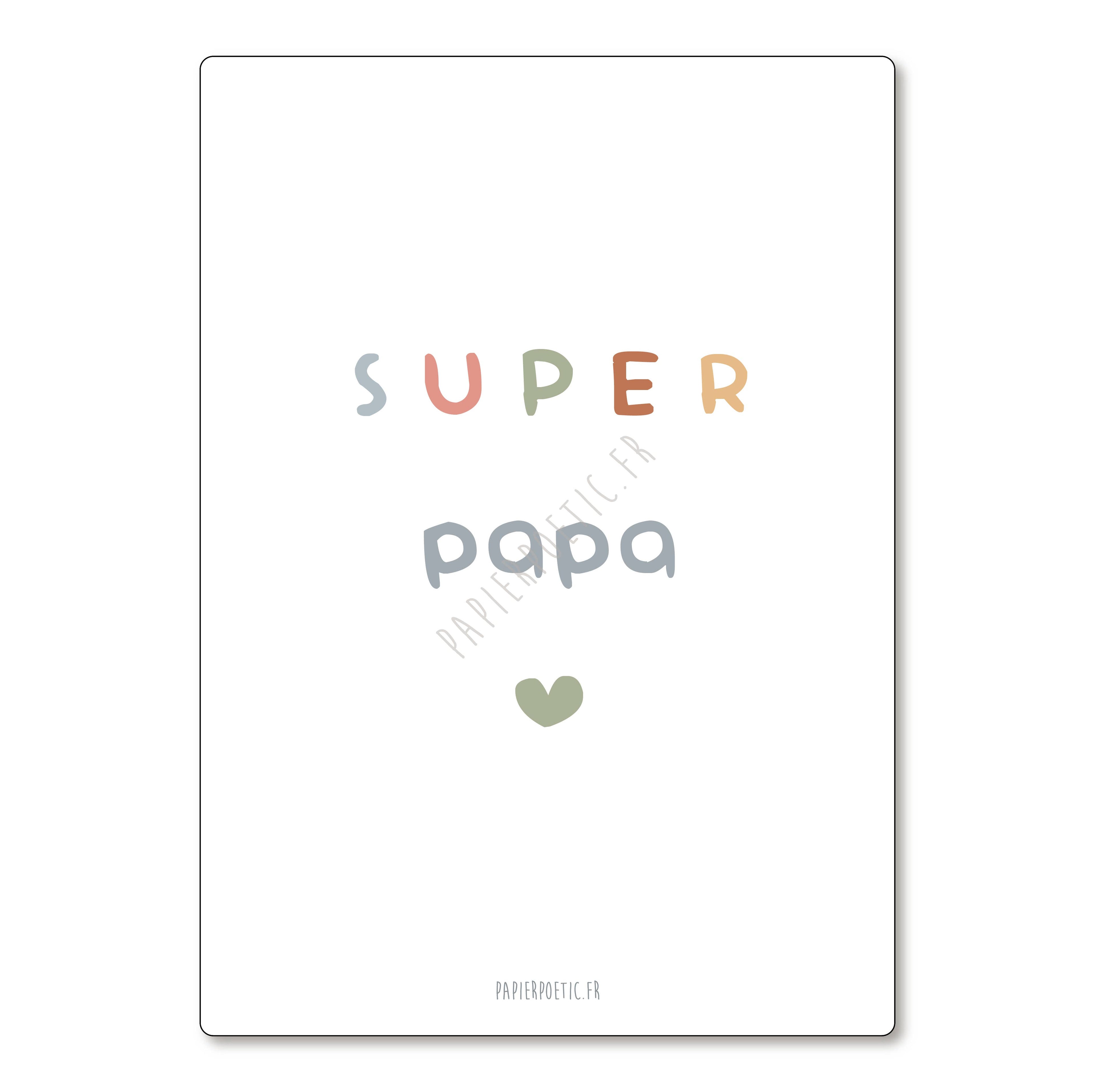 Carte "Super Papa"