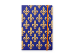 Carnet souple A5 avec motif fleur de lys