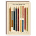 Carte postale Crayons