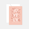 Carte Anniversaire - Végétal pêche