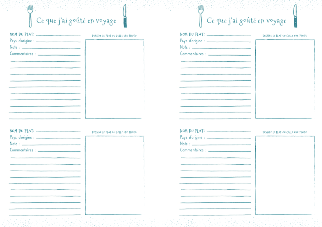 Voyages, Journal d'aventures 