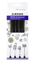 Ensemble de stylos à dessin MONO Fineliner Tombow Bold