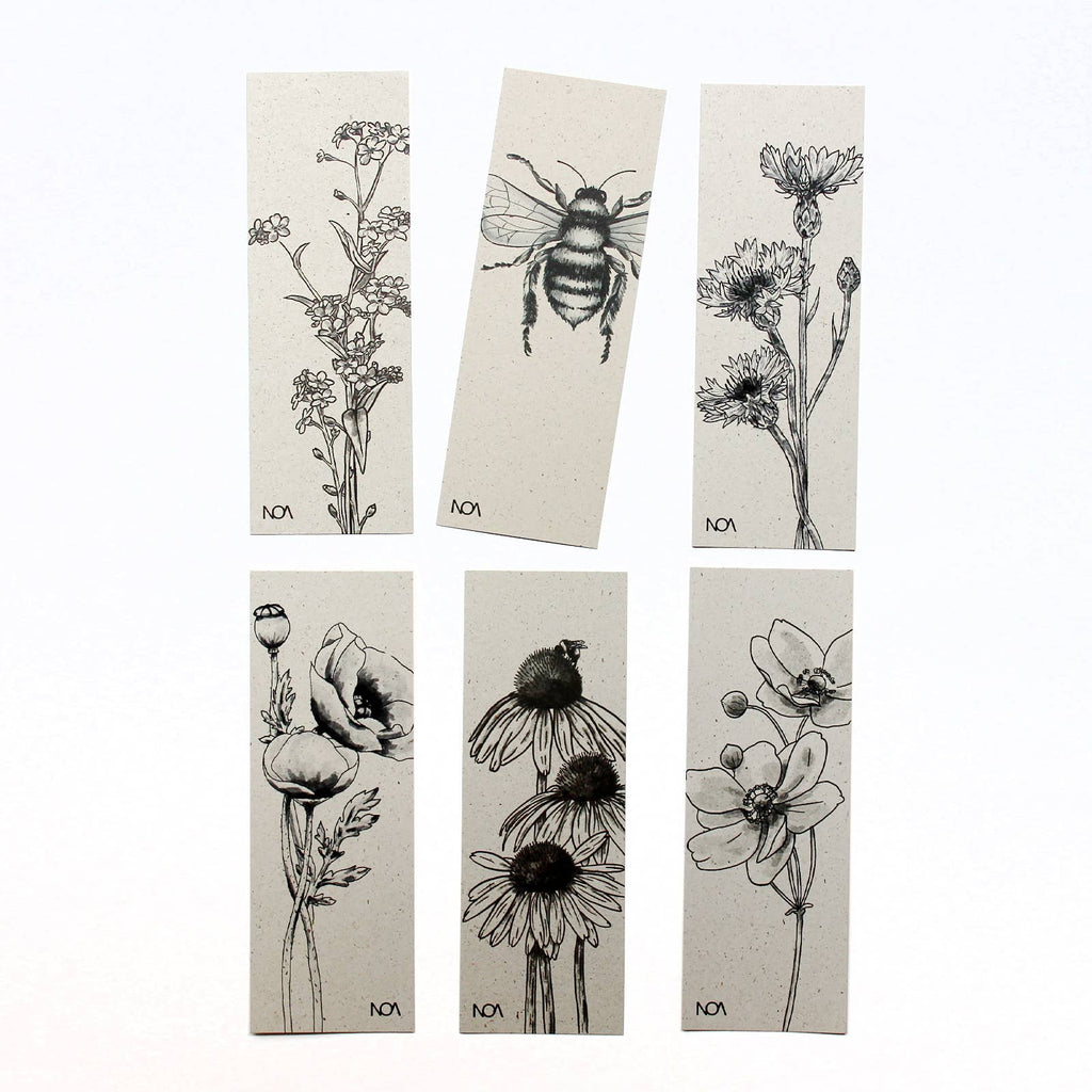 Marque-page en papier Bleuet
