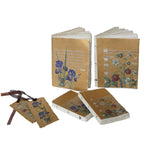 Carnet papier parchemin  :  enluminure dorée
