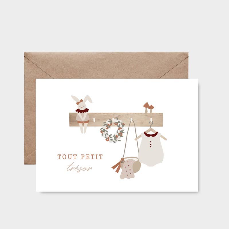 Carte Postale -  Tout Petit Trésor Fille