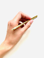 STYLO-BILLE À DOUBLE LIGNE DORÉE