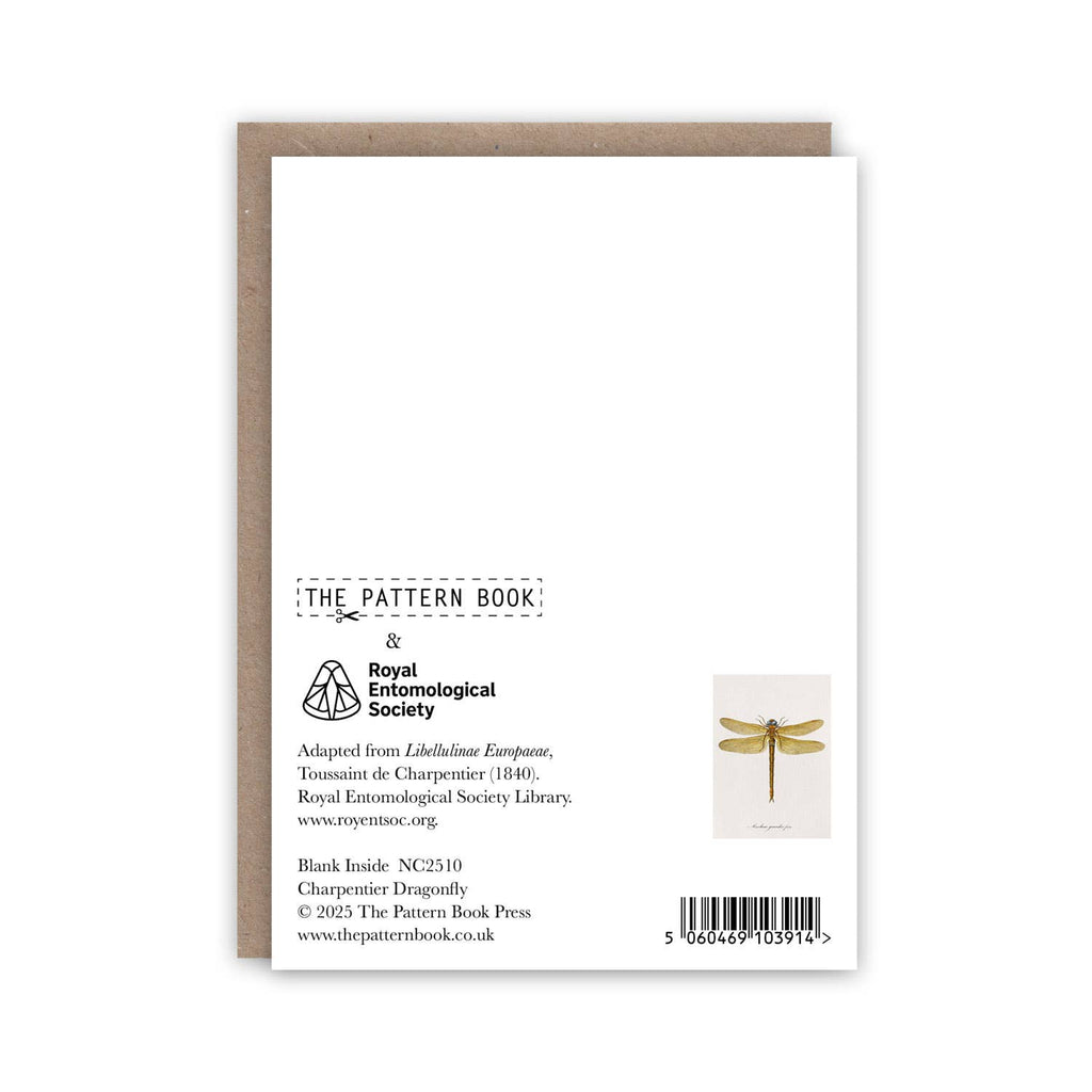 Ensemble de cartes de correspondance Libellule Charpentier