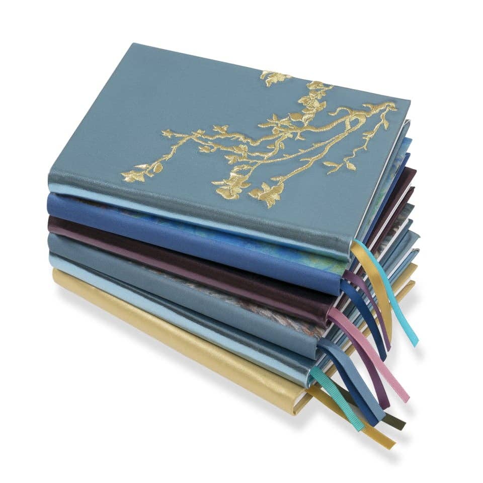 Carnet brodé - Fleur d'amande