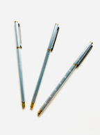 STYLO LIGNE DOUBLE ARGENT