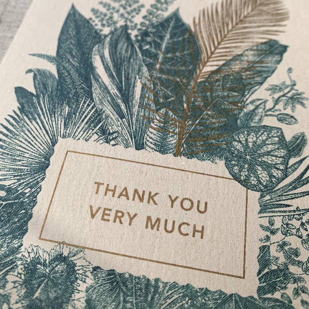 Carte postale Merci beaucoup – Herbes