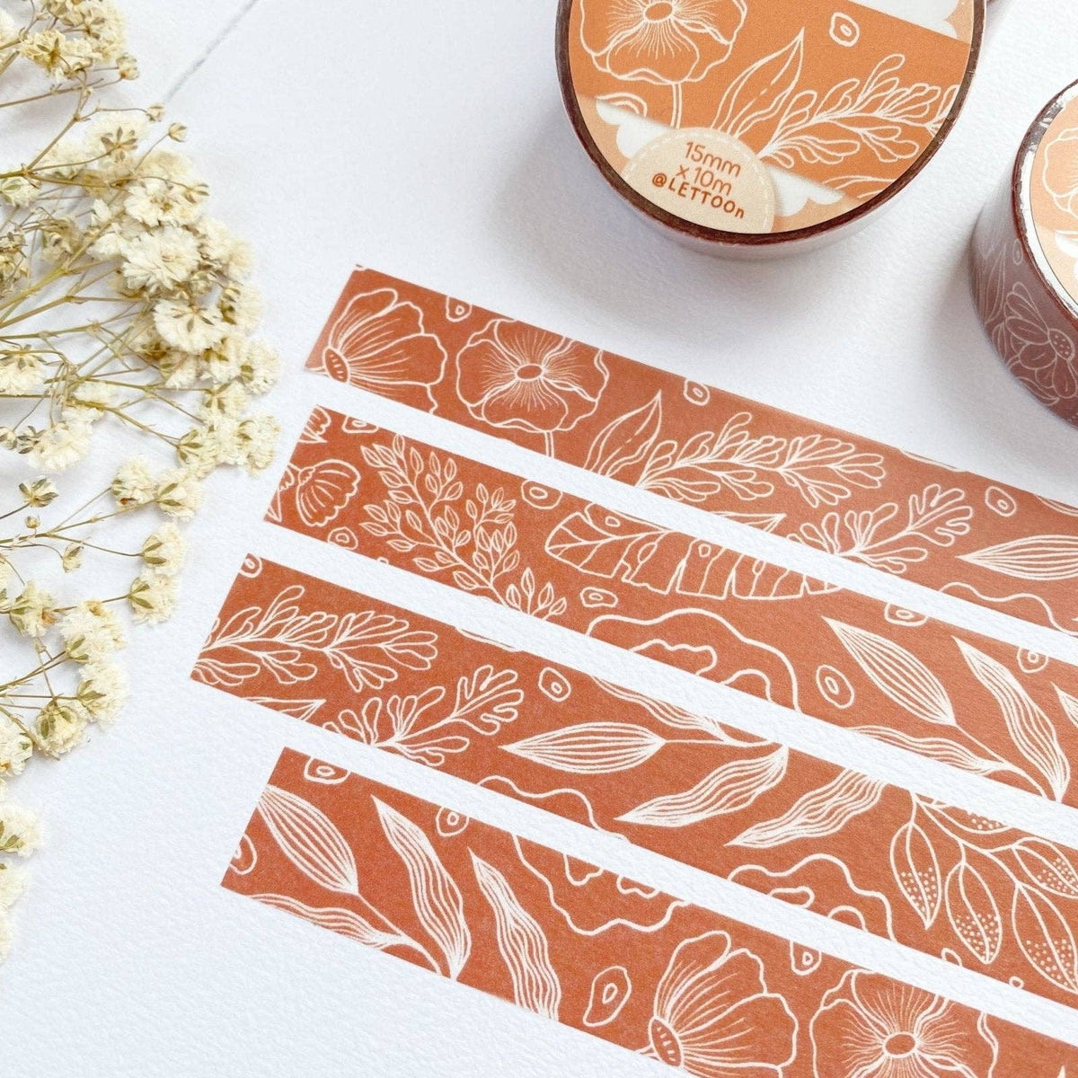 Washi tape - motif floral