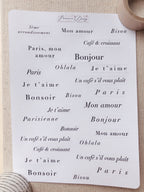 Planche de stickers – Citations françaises