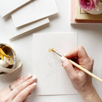 Cartes à peindre avec fleurs de jardin