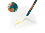 Crayon multicolore - orange et vert
