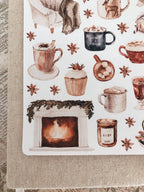 Cozy night Sticker sheet