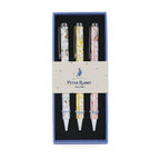 Stylos à bille Peter Rabbit Forest Picnic dans une boîte cadeau — Ensemble de 3 stylos