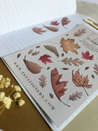 Feuille d'autocollants "Feuilles d'automne"