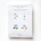 Cartes à peindre avec fleurs de jardin