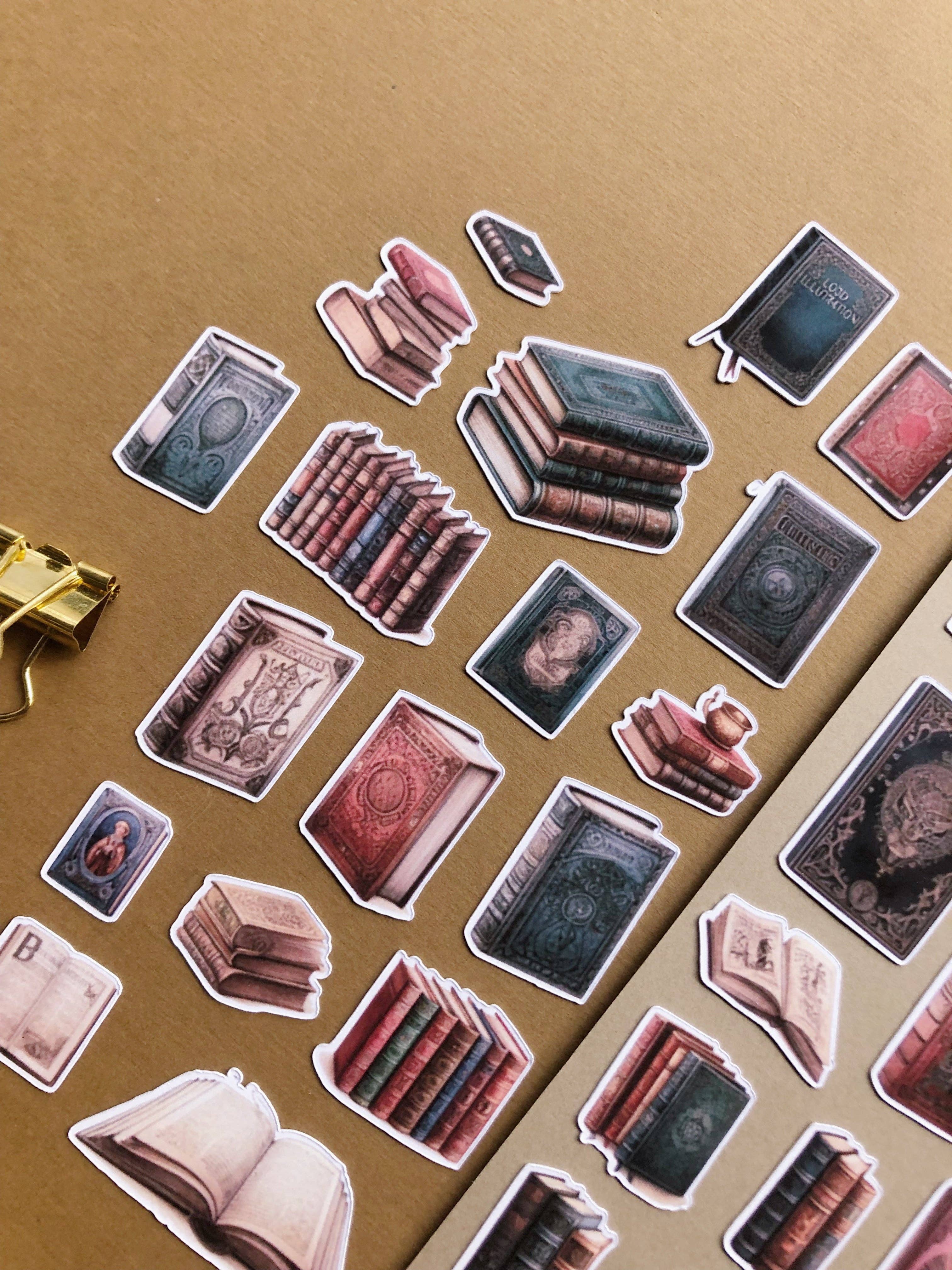 Paquet d'autocollants « 65 livres anciens XL »