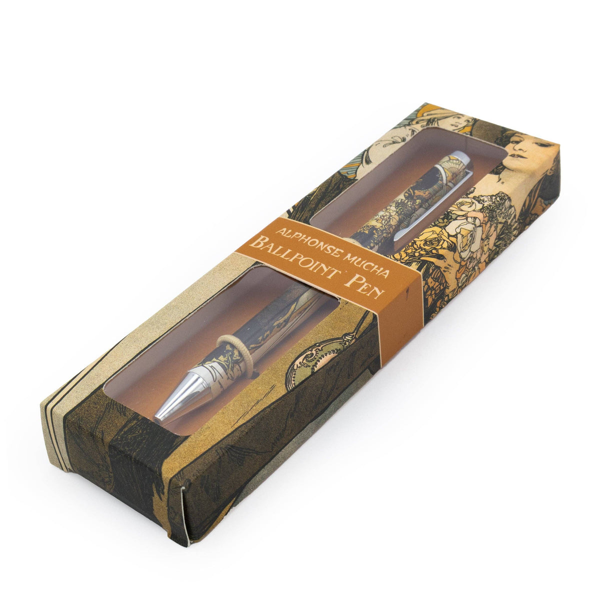 Stylo à bille d'art fin Alphonse Mucha