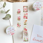 Ruban washi - Timbres floraux