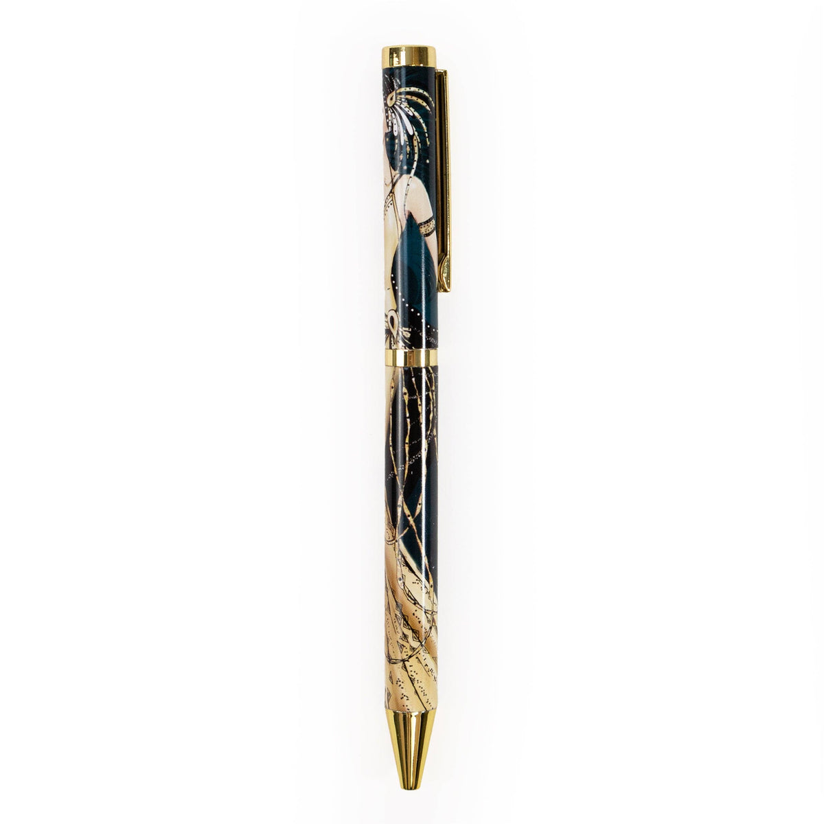 Stylo-bille Art déco Claire Coxon en coffret cadeau